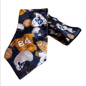 Vintage 90s Men’s Football Jerseys Helmets Football Tie 100% Silk Super …